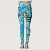 Octopus Kraken Leggins Leggings (Voorkant)