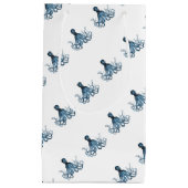 Octopus kraken nautische kustoceaanblauw klein cadeauzakje (Voorkant)