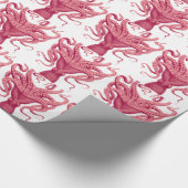Octopus Kraken Squid Cadeaupapier (Hoek)
