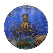 Octopus' Lair - kleurrijk Dartbord (Voorkant)