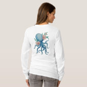 Octopus Lange T-shirt (Achterkant volledig)