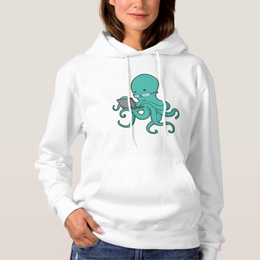 Octopus laptop hoodie (Voorkant)