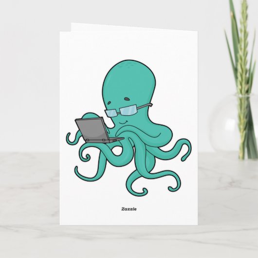 Octopus Laptop Kaart (Achterkant)
