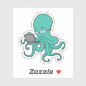 Octopus laptop sticker (Vel)
