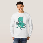 Octopus laptop t-shirt (Voorkant volledig)
