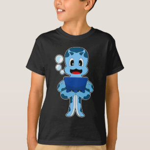 Octopus laptop t-shirt