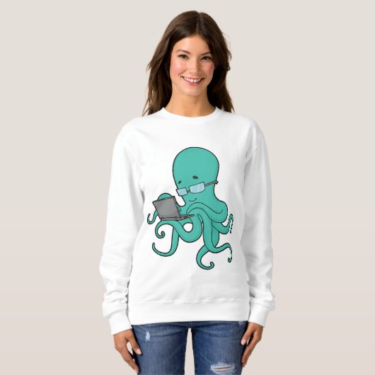Octopus laptop trui (Voorkant volledig)