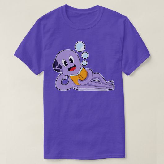 Octopus leesboek t-shirt (Design voorkant)