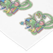 Octopus leest bibliotheekboeken korte tafelloper (Hoek)
