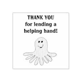 Octopus leraar bedankt voor je hulp rubberstempel (Afrduk)