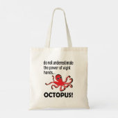 Octopus Leuk Dier Grappig Octopus Tote Bag (Achterkant)