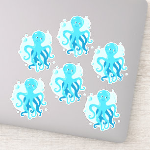 Octopus. Leuke onderwaterwereld. Leven op zee Sticker