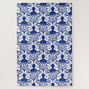 Octopus (lichte achtergrond) moeilijk legpuzzel