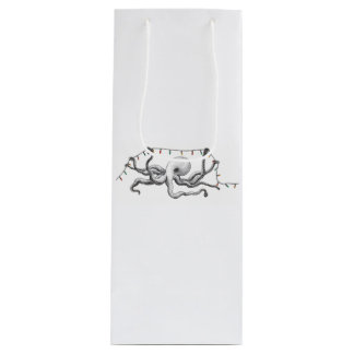 Octopus & Lichten Gift Bag Wijn Cadeautas