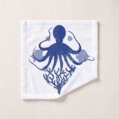 Octopus (light background) bad handdoek (Wasdoekje)