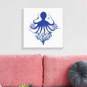 Octopus (light background) canvas afdruk (Insitu (Woonkamer))