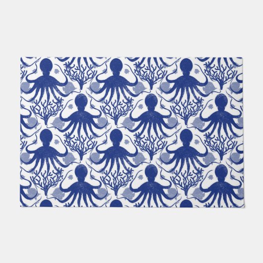 Octopus (light background) deurmat (Voorkant)