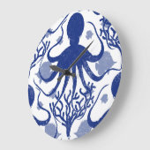 Octopus (light background) grote klok (Hoek)