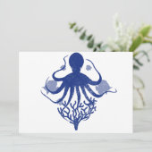 Octopus (light background) kaart (Staand voorkant)