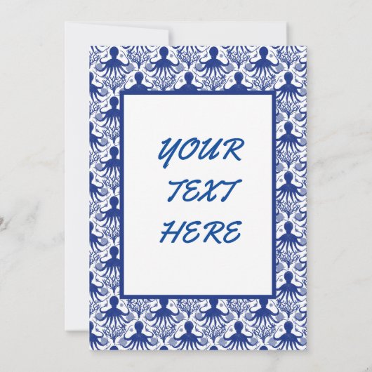 Octopus (light background) kaart (Achterkant)