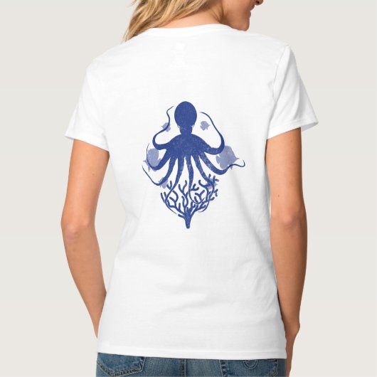 Octopus (light background) t-shirt (Achterkant)