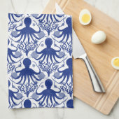 Octopus (light background) theedoek (Quarter Fold)