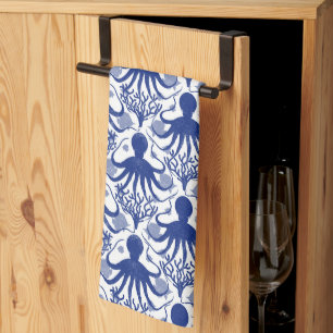 Octopus (light background) theedoek