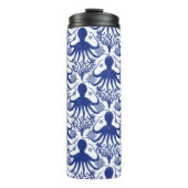 Octopus (light background) thermosbeker (Voorkant)