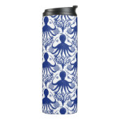 Octopus (light background) thermosbeker (Gedraaid links)