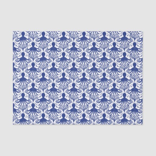 Octopus (light background) tissuepapier (Voorkant)