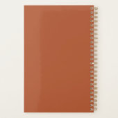 Octopus Lijnkunst | Moderne Planner (Oranje & Grij (Achterkant)