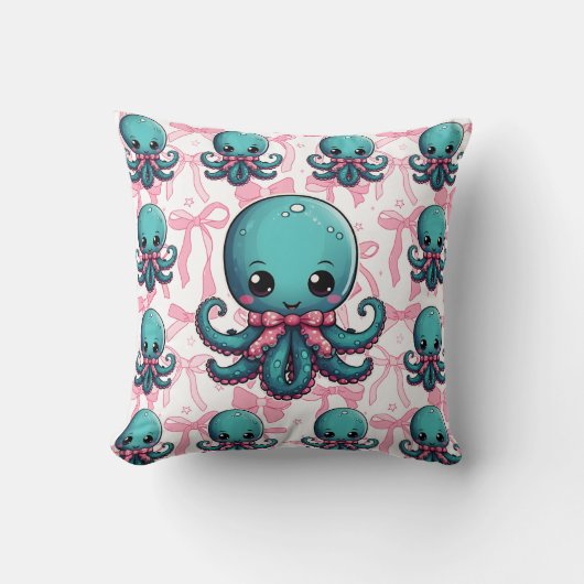 Octopus lint print kussen (Voorkant)