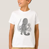 Octopus Logo (lijnkunst) T-shirt (Voorkant)