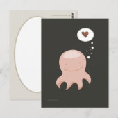 Octopus Love briefkaart (Voorkant / Achterkant)