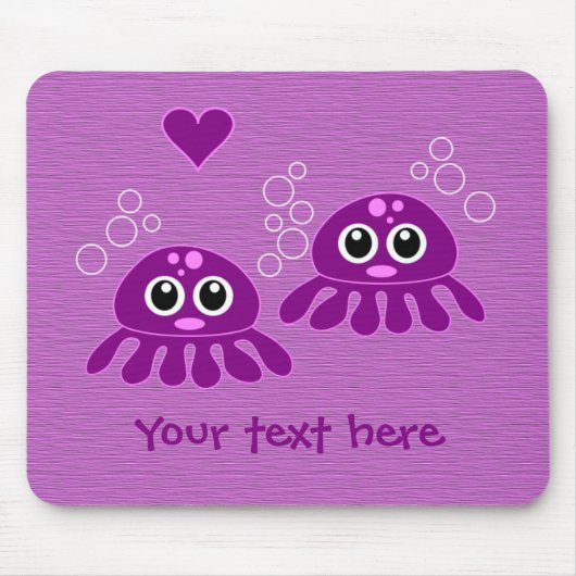 Octopus Love custom mousepad Muismat (Voorkant)