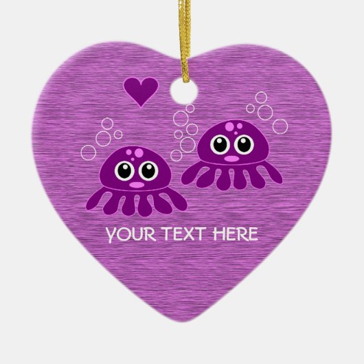 Octopus Love Custom ornament (Voorkant)