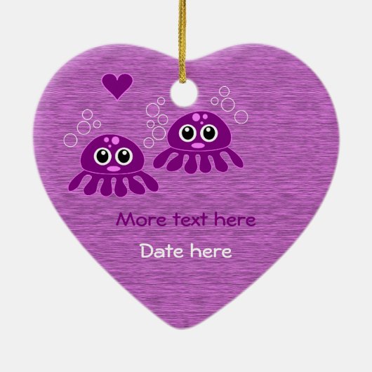 Octopus Love Custom ornament (Achterkant)