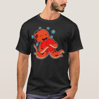 Octopus Love Heart T-shirt