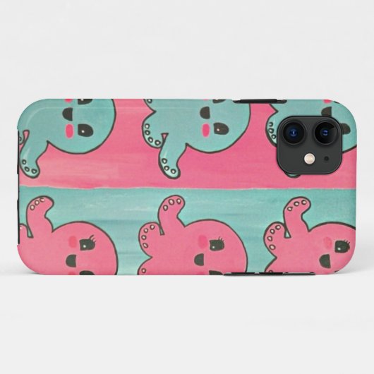 octopus love iPhone case (Achterkant (horizontaal))