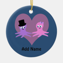 Octopus Love Keramisch Ornament