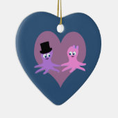 Octopus Love Keramisch Ornament (Rechts)