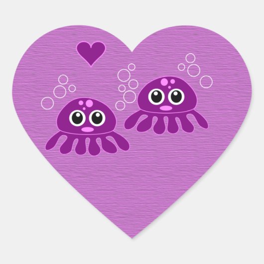 Octopus Love klantgerichte stickers (Voorkant)