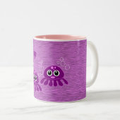 Octopus Love mok - kies stijl en kleur (Voorkant rechts)
