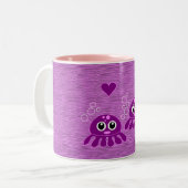 Octopus Love mok - kies stijl en kleur (Voorkant links)