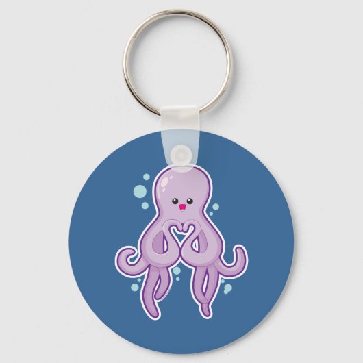Octopus Loves You Sleutelhanger (Voorkant)