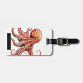 Octopus Luggage Tag Bagagelabel (Voorkant horizontaal)