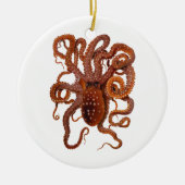 Octopus Macropus Atlantic White Spotus Octopus Keramisch Ornament (Voorkant)