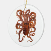 Octopus Macropus Atlantic White Spotus Octopus Keramisch Ornament (Links)
