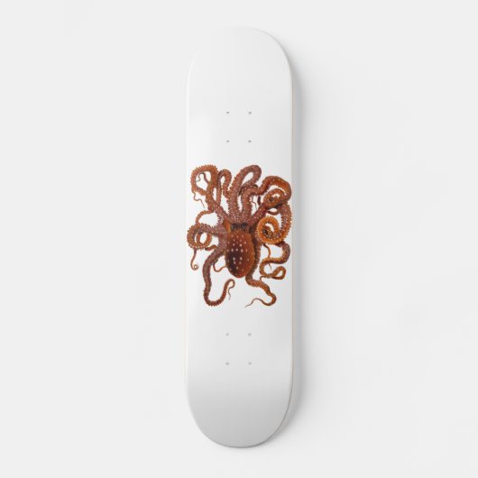 Octopus Macropus Atlantic White Spotus Octopus Persoonlijk Skateboard (Voorkant)