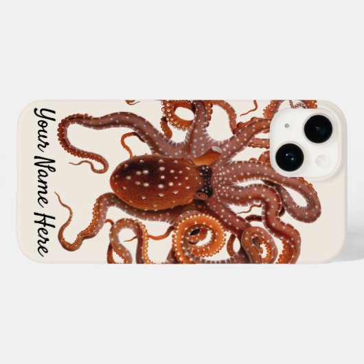 octopus Macropus, zeewaterdieren Case-Mate iPhone Case (Achterkant (horizontaal))